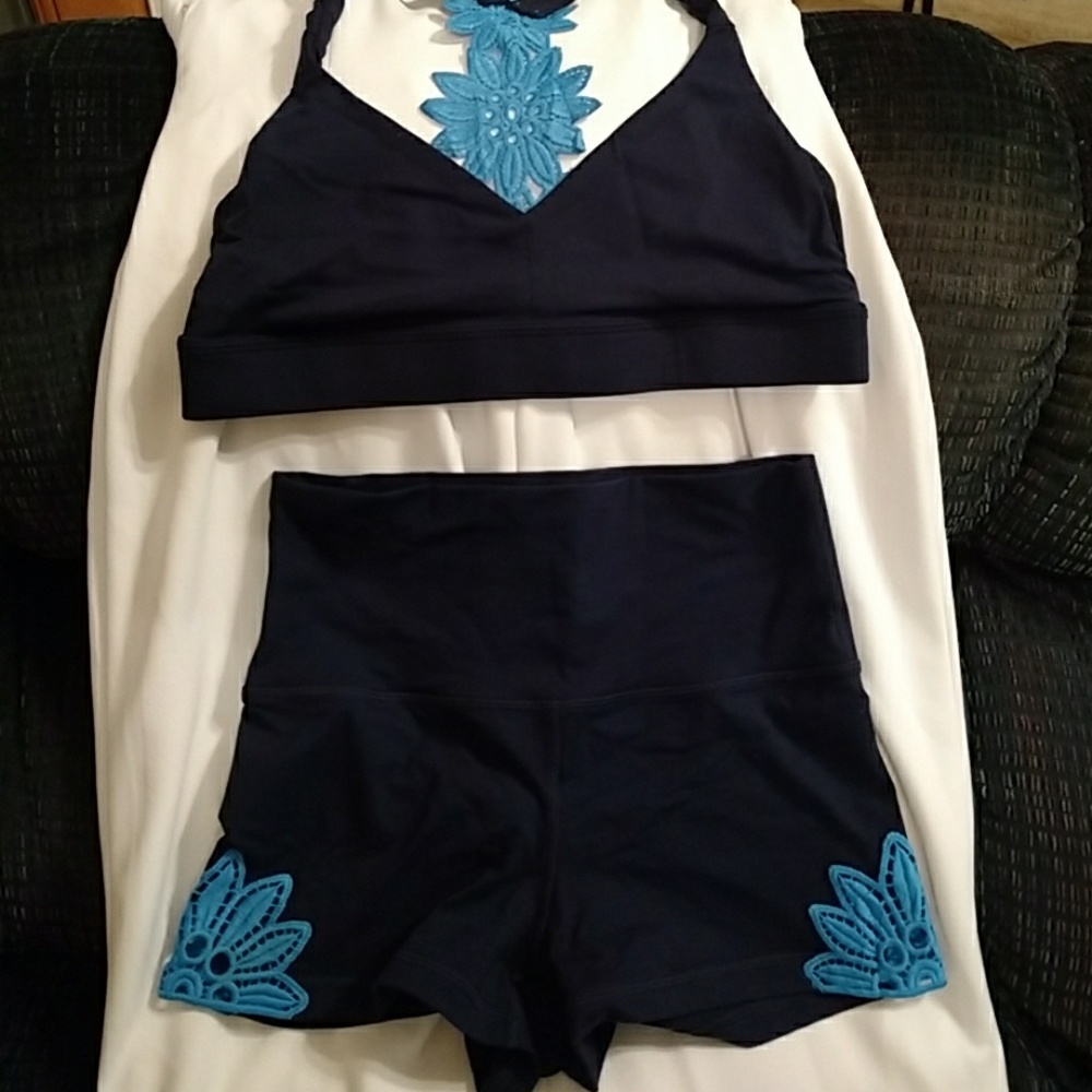 Bra & compression shorts
